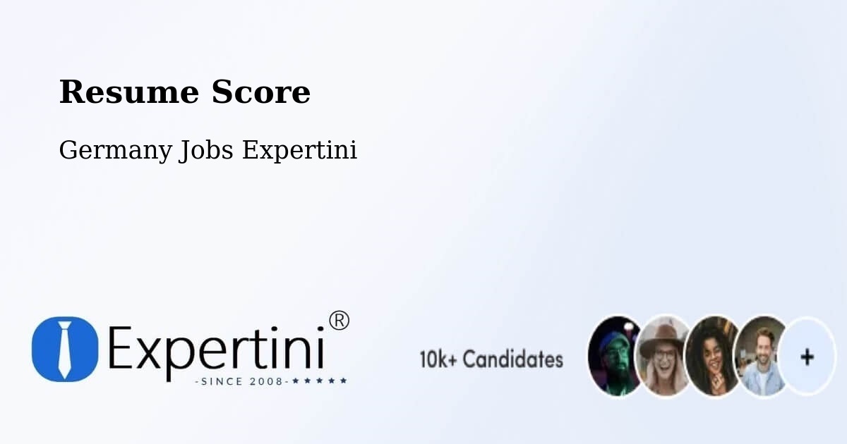 Resume Score & Job Description Match Tool – Cochem - Germany Jobs Expertini